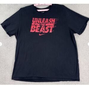 Nike Mens Black Graphic T Shirt Unleash The Beast 3XL